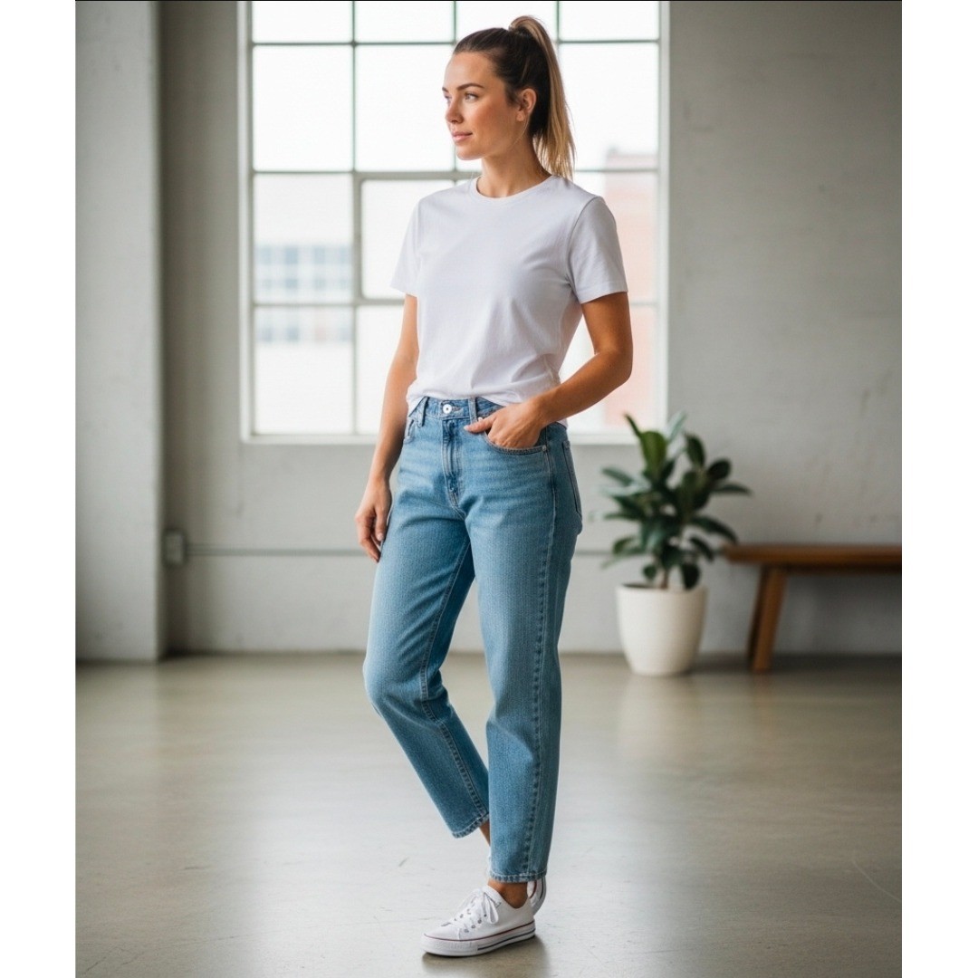 Women's 11m Light Wash 90s Denim Vintage Retro