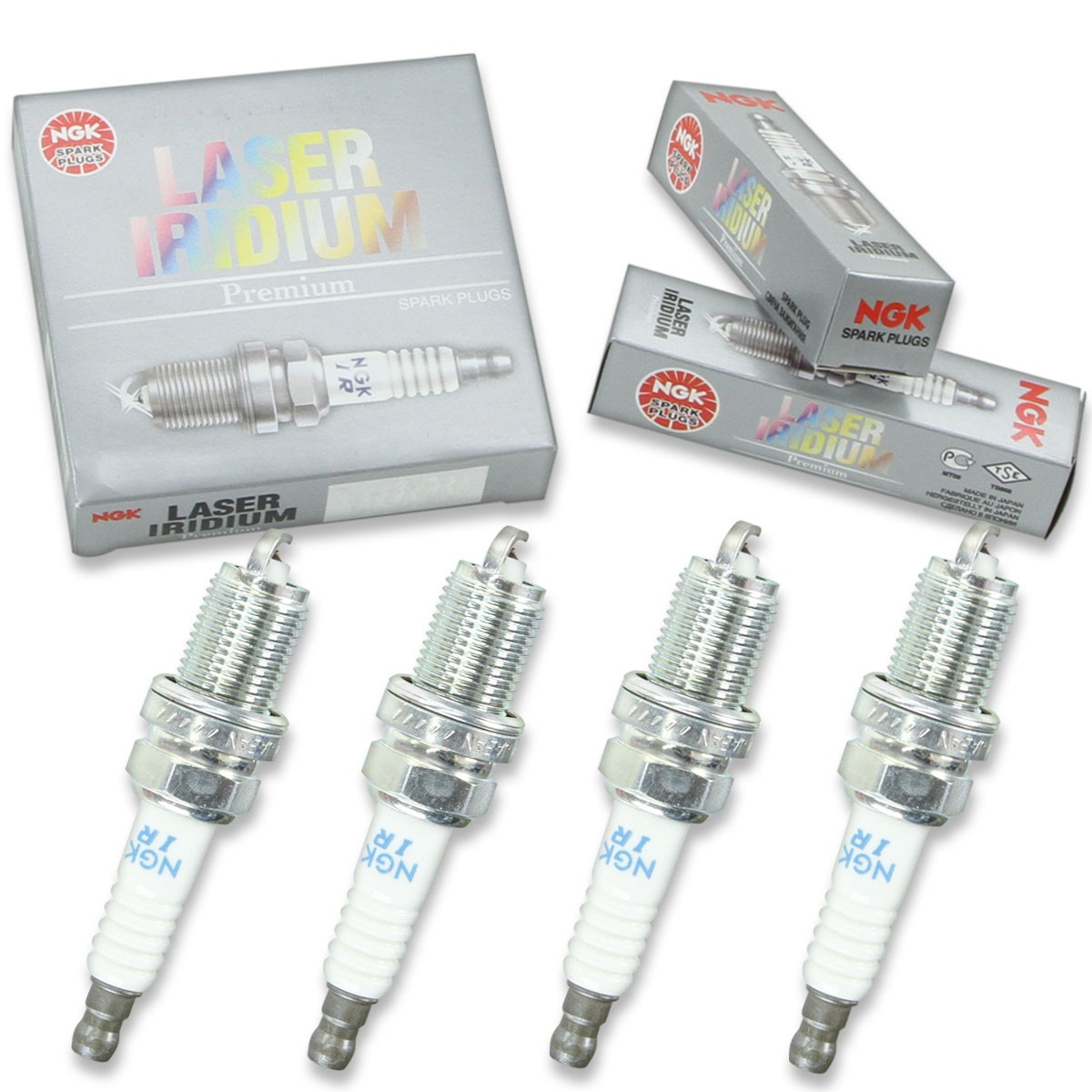 4 pcs NGK Laser Iridium Spark Plugs for 1992-1993 Geo Storm 1.8L L4 1.8L - tm