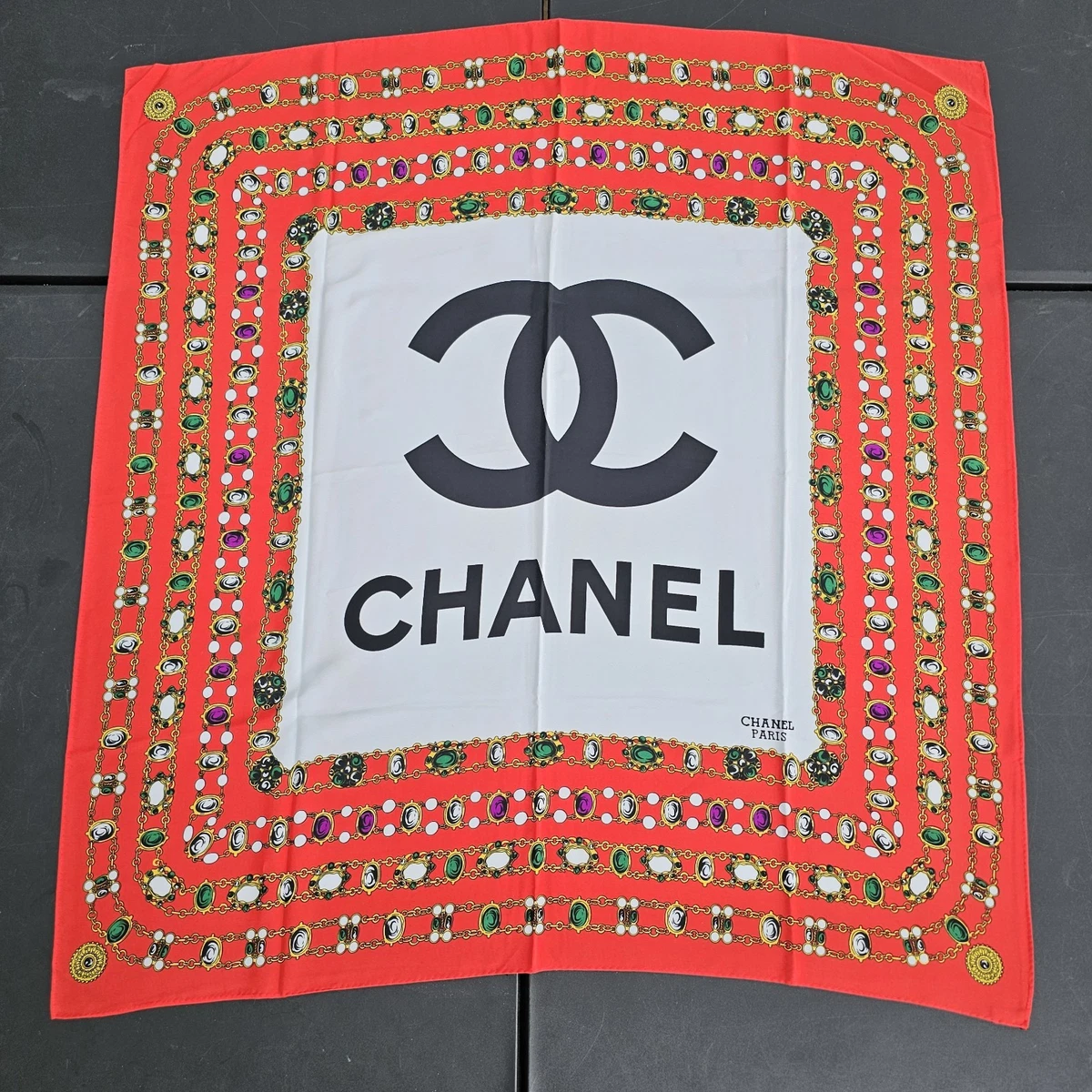 CHANEL Multicolor Scarves & Wraps for Women's Geometric for sale