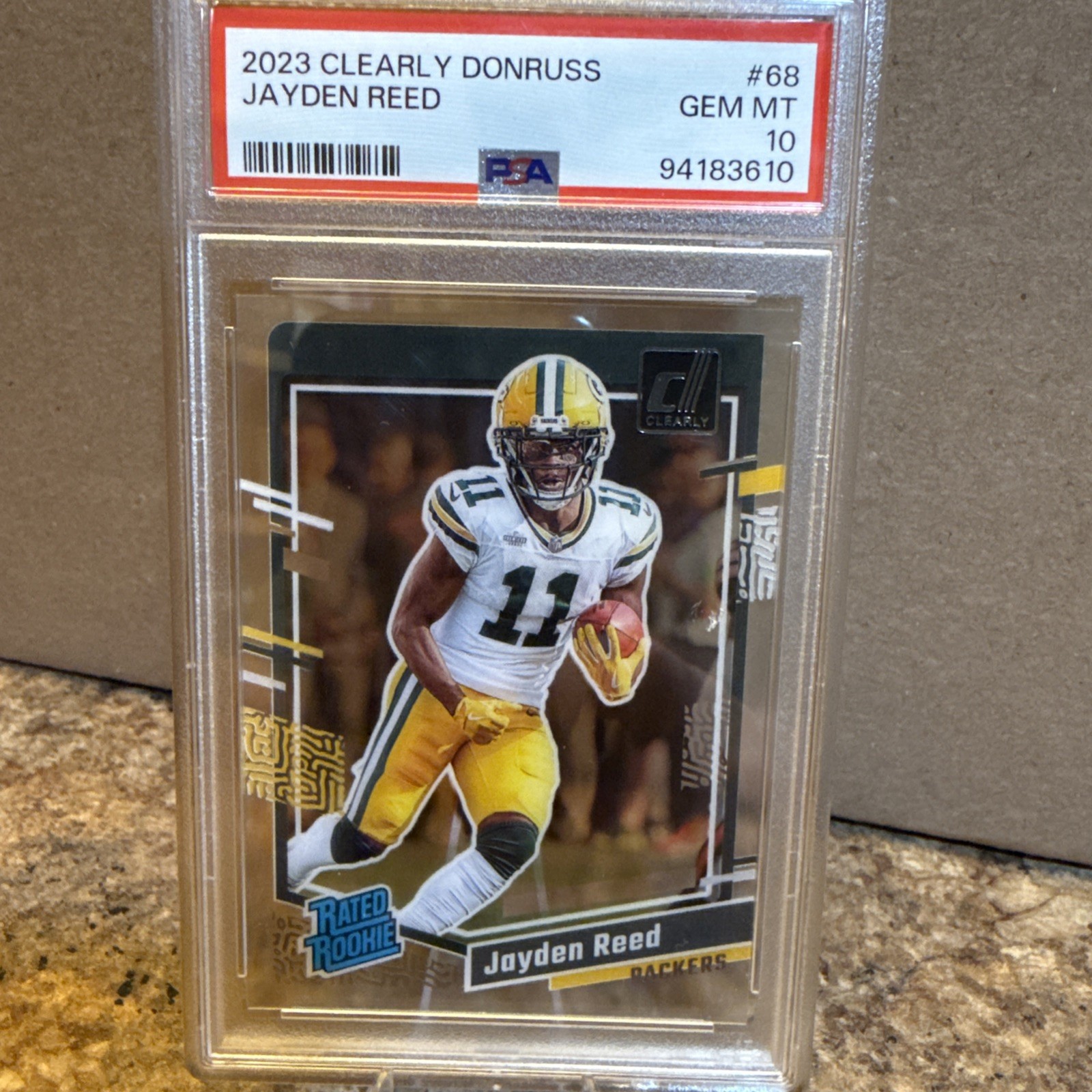 2023 Panini Clearly Donruss - Rated Rookie Jayden Reed #68 (RC)