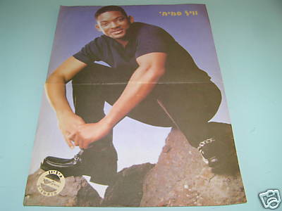 Will Smith - SELTENES ISRAELISCHES POSTER 1990er PINUP MAGAZIN