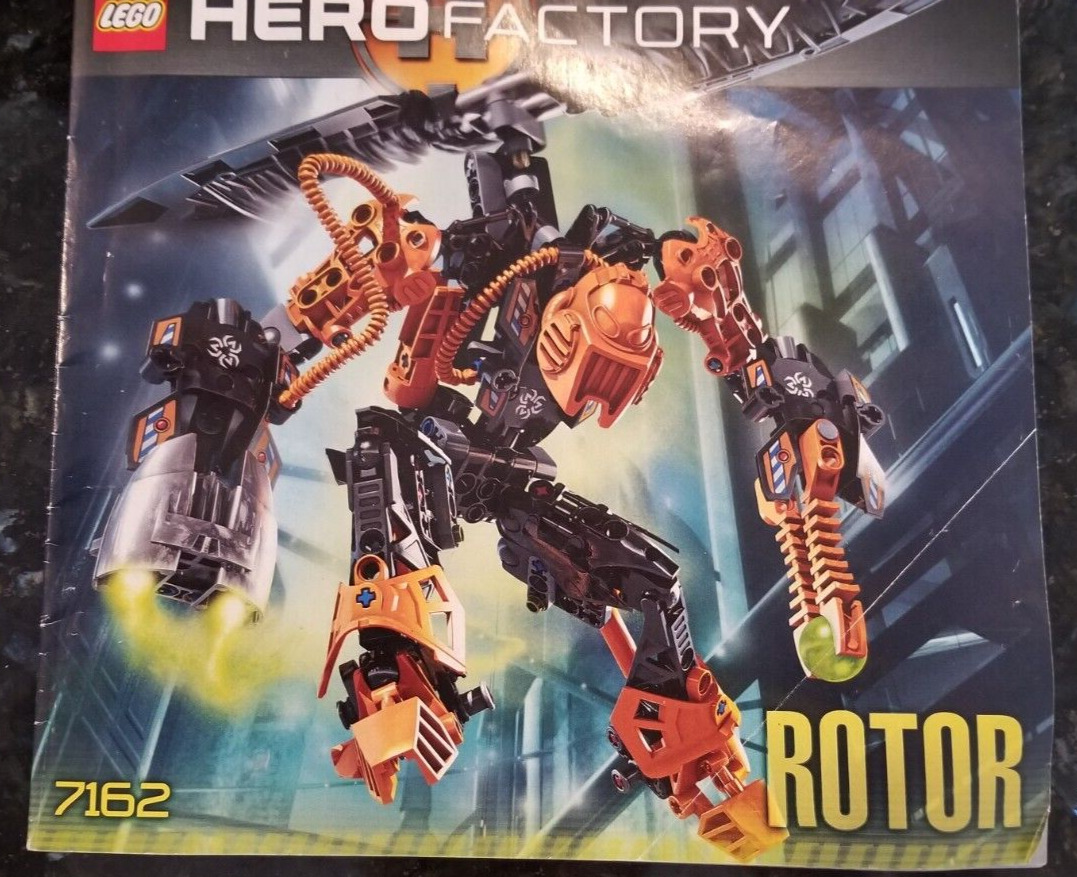 LEGO 7162 Rotor 100% Complete HERO Factory All Pieces Instruction Manual