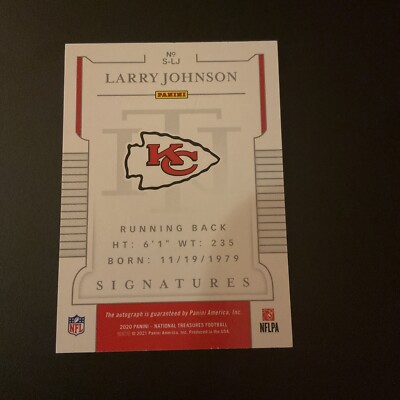 2020 National Treasures - Larry Johnson Auto /35 S-LJ