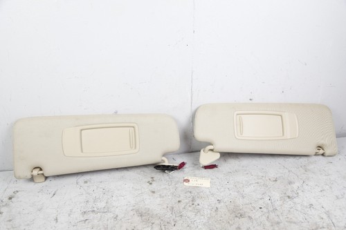 16-19 BMW 740i 750i B7 G11 G12 FRONT LEFT & RIGHT SUN VISOR SET CANBERRA BEIGE - Picture 4 of 8