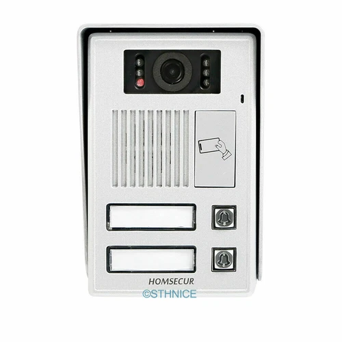 HOMSECUR 4 Wire Video Doorphone Entry Intercom Touch Screen Auto Phone Doorbell