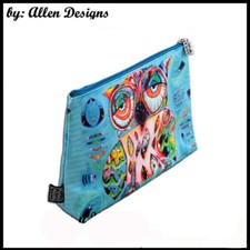 "OWL"  Cosmetic Makeup Bag Waterproof Durable Designer by Allen Designs