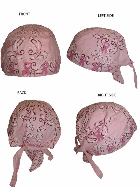 breast cancer skull cap