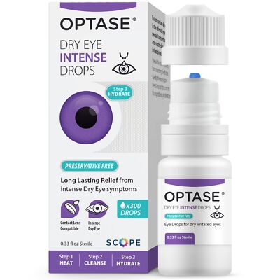 Optase Intense Eye Drops Multi Dose Preservative Free Dry Eye Relief 10Ml