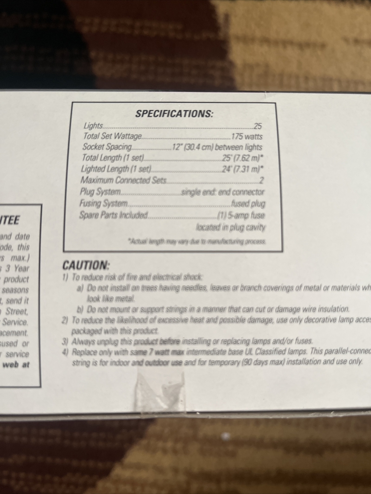 GE ProLine 25 Christmas Holiday Lights C9 24ft Indoor Outdoor