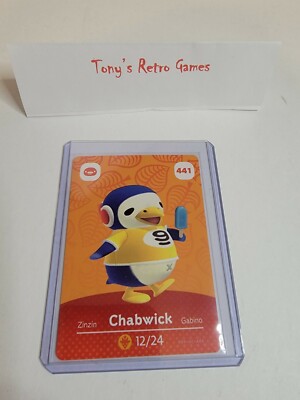 CHABWICK # 441 Animal Crossing Amiibo Card SERIES 5 NINTENDO MINT