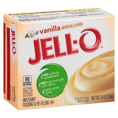 Jell-O Vanilla Instant Pudding Mix 3.4 Ounce