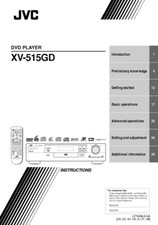 JVC XV-515GD DVD Player Owners Instruction Manual Reprint