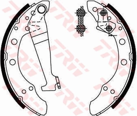 Trw GS8092 Bremsbackensatz For Audi Chery Seat Skoda (Svw) Vw Vw (Faw) Vw (Svw)-image
