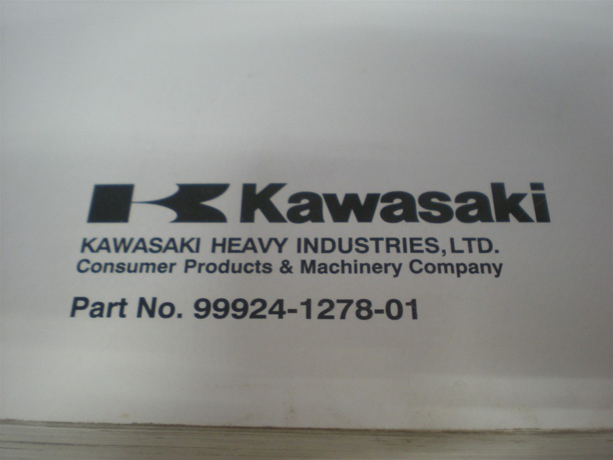 NOS OEM Kawasaki Service Manual 2002 ZX1200 99924-1278-01 | eBay