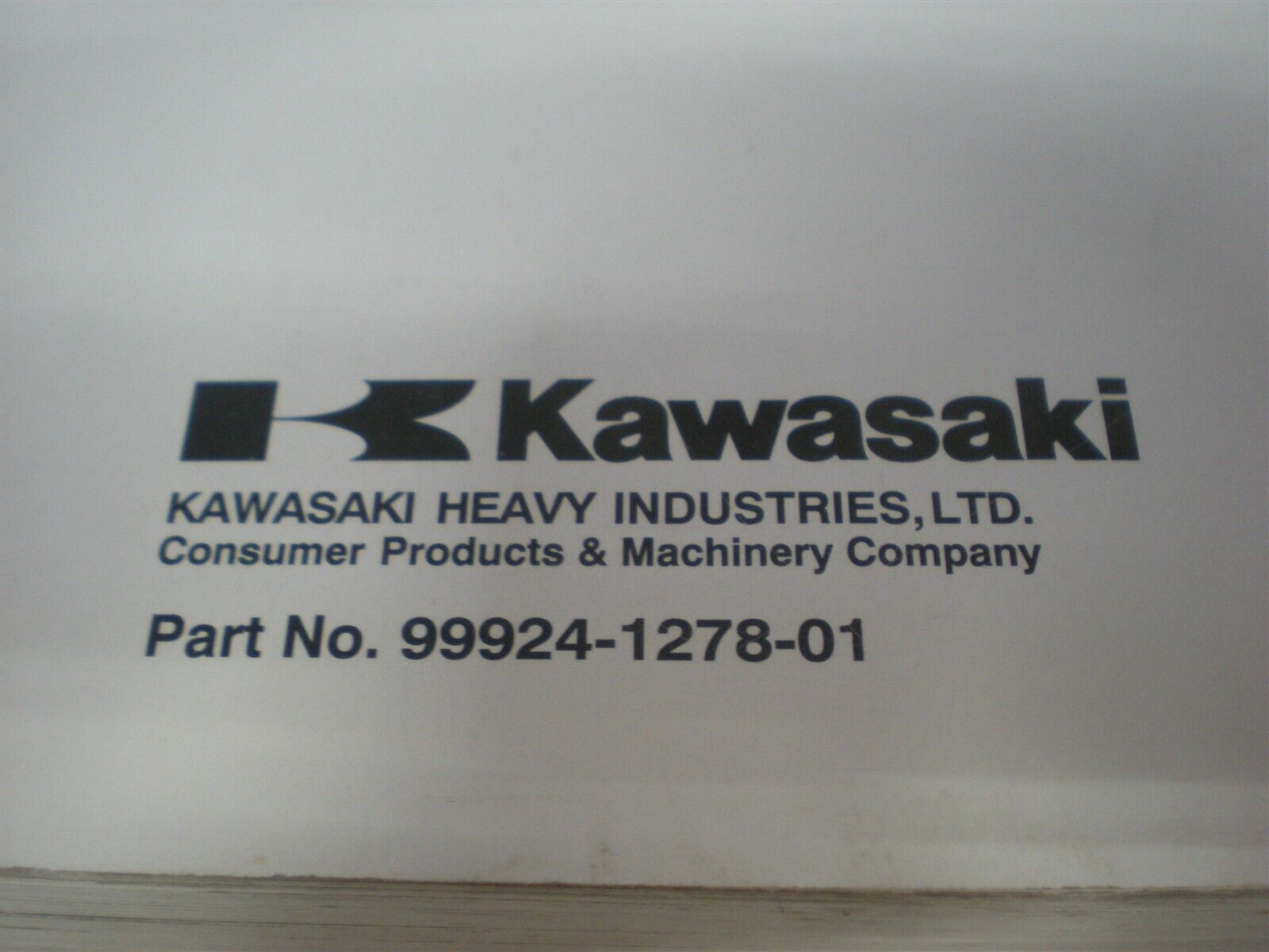 NOS OEM Kawasaki Service Manual 2002 ZX1200 99924-1278-01