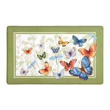 Butterflies Prairie Memory Foam Anti-Fatigue Kitchen Floor Mat 18" x 30"