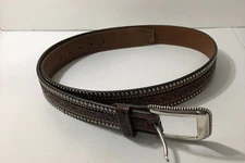 Tony Lama tooled studded 46 Leather Belt C41545
