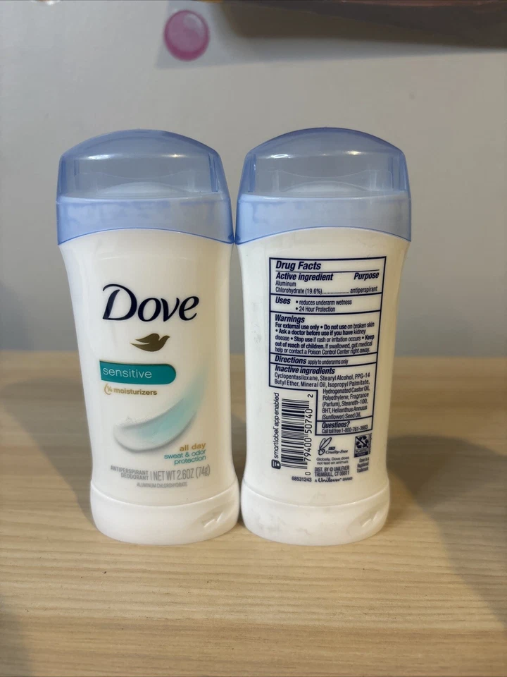 Dove Sensitive Antiperspirant Deodorant - Изображение 3 из 3