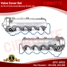 Left & Right Valve Cover Set for 04-10 Ford F-150 F-250 F-350 Super Duty V8 5.4L