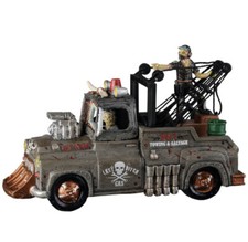 LEMAX SPOOKY TOWN -Last Ditch Tow Truck-HOLID...