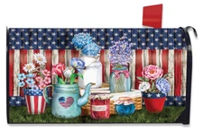 American Picnic Summer Large Mailbox Cover Patriotic Oversized Briarwood Lane