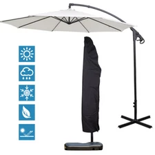 Heavy Duty Outdoor Patio Umbrella Protective Cover Bag Waterproof Canopy 7-13'ft