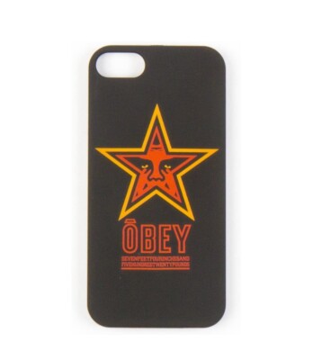 Obey STAR 96 SNAP CASE Black Red Obey Star Logo iPhone 5 Molded