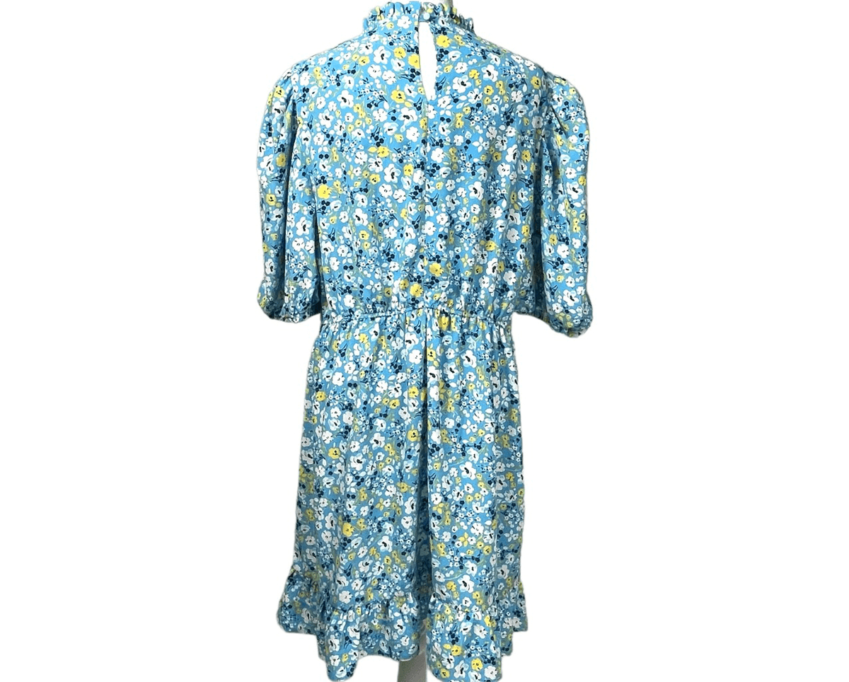 NEW LOOK Women's Fit And Flare Midi Dress in Teal Blue Floral Size 14 | eBay
