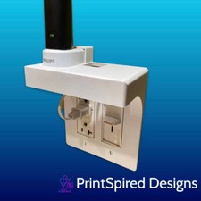 Bathroom Outlet Cover Shelf for Philips Sonicare Charger 2-Gang