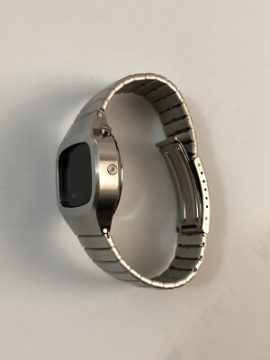  Vintage Men's RADIANT  LED ROJO COMPUTER  Stainless STEEL Watch Sin Mecanismo