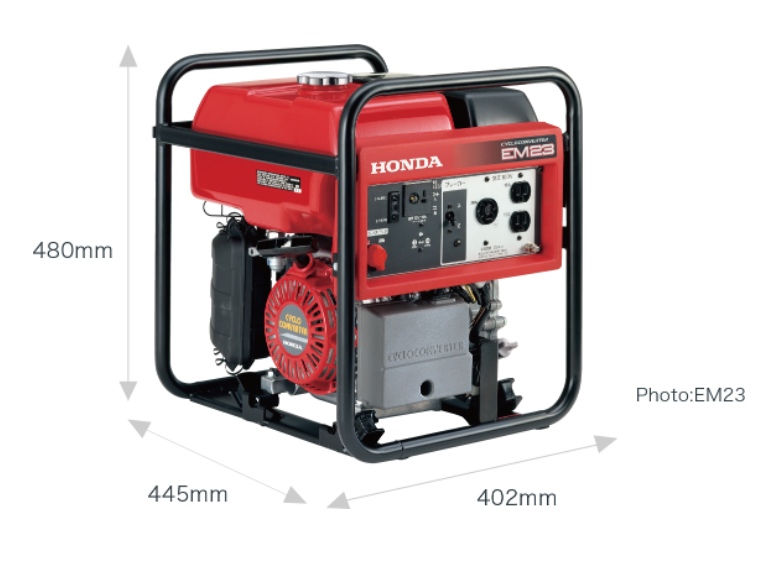 ホンダ　EX 6 CYCLOCONVERTER 動作確認済み HONDA 2.6kVA Portable Gasoline Inverter Generator EM26 Running