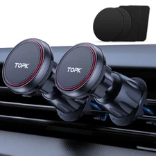 TOPK 2-Pack Magnetic Car Phone Holder Mount Super Strong Phone Mount for Car