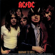 Sticker - AC/DC Highway To Hell Album Cover Rock Music Band ACDC Decal 15998