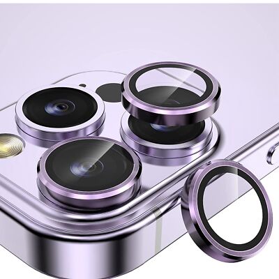 For iPhone 17 16 Pro Max 15 14 13 12 Tempered Glass Metal Camera Lens Protector