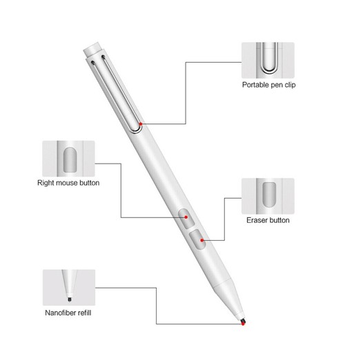 Stylus Pen For Microsoft Surface Pro 3/4/5/6/7/8/X Go 2/3 Book Latpop Studio - Picture 21 of 23