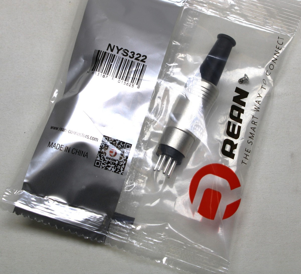 2) Two Genuine REAN by NEUTRIK NYS322 DIN 5-PIN Male Midi