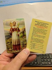 Prayer to St Saint Raymond Laminated card patron saint of pregnant women