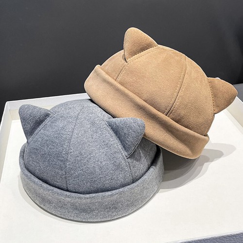 LumiSyne Chapeau D'hiver Pour Femme En Tricot Avec Cache-oreilles Forme D' Oreille De Chat Style Y2k Chapeau Poilu Avec Point Coloré Sangles D'oreille Long Bonnet Péruvien Bonnet Chaud, Noir , Taille