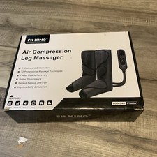 Fit King Air Compression Leg Massager FT009A Black Cordless Handheld