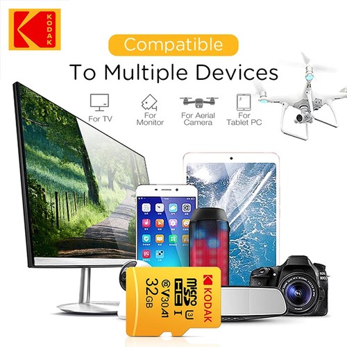 Carte Mémoire KODAK Micro SD 32, 64, 128, 256 Go haute vitesse - Photo 4 sur 16