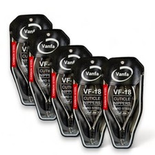 VANFA Cuticle Nipper Hard Steel VF18 Full Jaw Pack of 5