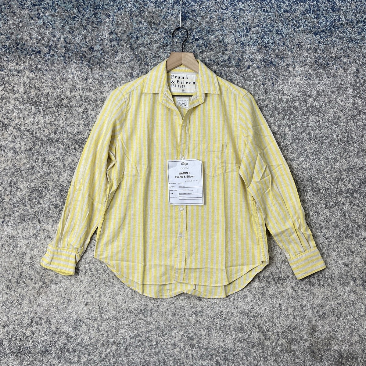 Frank&Eileen シャツ 黄色 Frank & Eileen 