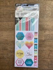 The Happy Planner Gold Foil Work Out Fitness Gym Goals Washi 477 Sticker Book