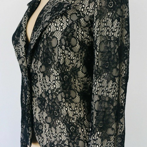 New Honey & Beau Women's Jacket Size 8 Lace look Evening Blazer Formal - Picture 10 of 10