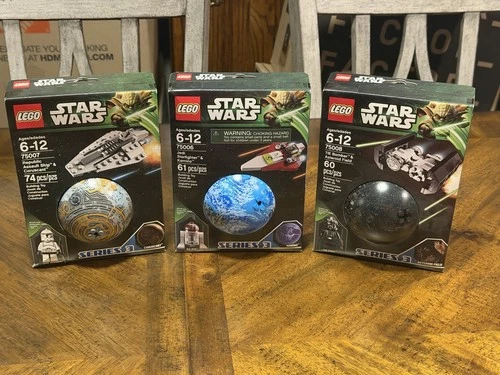 Lego Star Wars Planet Series #3 Full Set 75006, 75007, 75008  Retired 2013 New