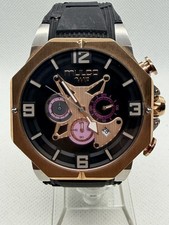 Orologio Uomo Mulco M10 MW5-3741-023 Cronografo Silicone Nero SVIZZERO 47mm