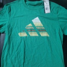 BNWT Adidas Mens Logo Shirt Size S Green Color