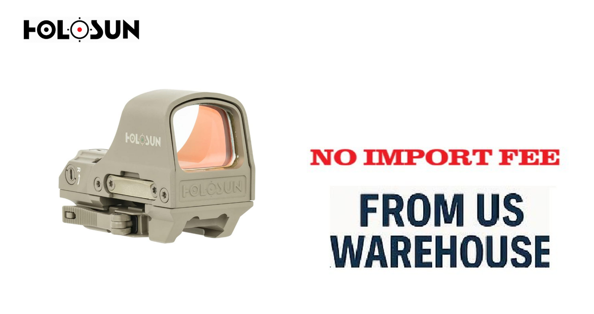 Holosun Reflex Green Multi Reticle Solar Failsafe/Shake Awake (FDE