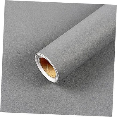 17.51in x118in Grey Wallpaper Peel and Stick Removable Self Adhesive Grey 