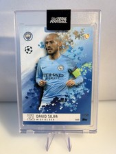 David Silva 1/50 FIRST PRINT Topps Blue Parallel Manchester City LEGEND Spain